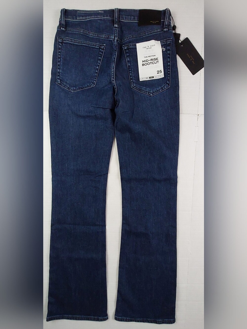 Rag & Bone Peyton Mid Rise Bootcut Jeans Womens Size 25x31.5 (28x31.5) NWT $258